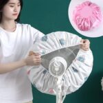 Dust-Proof Round Elastic Protective Case, Fan Cover (1 Pc) - Back View by Nari Haat, Indian ethnic wear, women clothi...