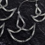 12 Diya Curtain String Lights, Window Curtain Lights (White Color) - Sleeve Design by Nari Haat, Indian ethnic wear, ...