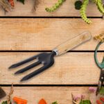 Hand Weeding Fork (Steel, Black) - Sleeve Design by Nari Haat, Indian ethnic wear, women clothing, designer suit