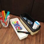 Plastic Multipurpose Desk Organizer Tray (6 Pcs Set) - Back View by Nari Haat, Indian ethnic wear, women clothing, de...