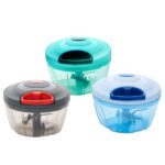 Manual Food Chopper, Compact & Powerful Hand Held Vegetable Chopper / Blender - Back View by Nari Haat, Indian ethnic...