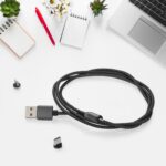 Magnetic Charging Cable 3 in 1 Metal Magnetic Micro USB Type C Lighting Cable with LED, Multiple Charging Adapters fo...