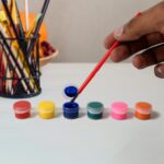 Kids Art Painting Kit Water Color, Cartoon Printed Board & Brush (9 Pcs Set) - Back View by Nari Haat, Indian ethnic ...