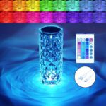 Crystal Touch Night Light for Bedroom Decor (16 Colors, Remote, USB) - Front View by Nari Haat, Indian ethnic wear, w...