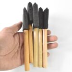 Multipurpose Sponge Brushes for Painting with Wooden Handles - Neckline Detail by Nari Haat, Indian ethnic wear, wome...