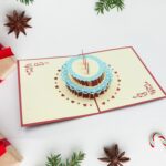 Unique 3D -Up Wishing Card (Birthday): 1 Pc - Front View by Nari Haat, Indian ethnic wear, women clothing, designer suit