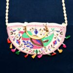 Traditional handbag, Rajasthani Jaipuri Cotton Bag (1 Pc) - Neckline Detail by Nari Haat, Indian ethnic wear, women c...