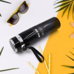 Double Stainless Steel Wall Flask Vacuum Insulated Water Bottle - Neckline Detail by Nari Haat, Indian ethnic wear, w...