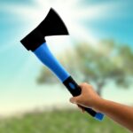 Fiberglass Hatchet Axe with Rubberized Handle (787gm) - Front View by Nari Haat, Indian ethnic wear, women clothing, ...