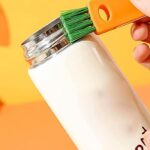 3-in-1 Multifunctional Cleaning Brush Set – Mini Bottle, Cup & Lid Cleaner (1 Pc) - Full Detail by Nari Haat, India...