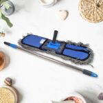 Wet and Dry Cotton Pad Floor Mop with Long Aluminium Handle (1 Pc / Large) - Back View by Nari Haat, Indian ethnic we...