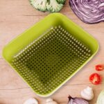 Multipurpose Small Plastic Kitchen Basket, Vegetables and Fruits Washing, (20x17 Cm) - Sleeve Design by Nari Haat, In...