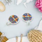 Strong Self-Adhesive Hooks (2 Pc): Heavy Duty, Waterproof, All-Purpose - Back View by Nari Haat, Indian ethnic wear, ...