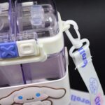 2in1 Dual Compartment Water Bottle with Straw and Adjustable Shoulder Straps (1 Pc / Multi color) - Back View by Nari...