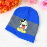 Cap for Winter Woolen Knitted Black Inside Fur Caps (1 Pc / Mix Design & Color) - Back View by Nari Haat, Indian ethn...