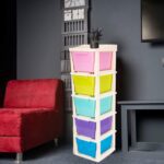 5 Layer Multi-Purpose Modular Drawer Storage System - Closeup Embroidery by Nari Haat, Indian ethnic wear, women clot...