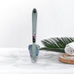 Triangular Sponge Brush – Long Handle Multipurpose Kitchen & Bathroom Cleaning Tool - Closeup Embroidery by Nari Ha...