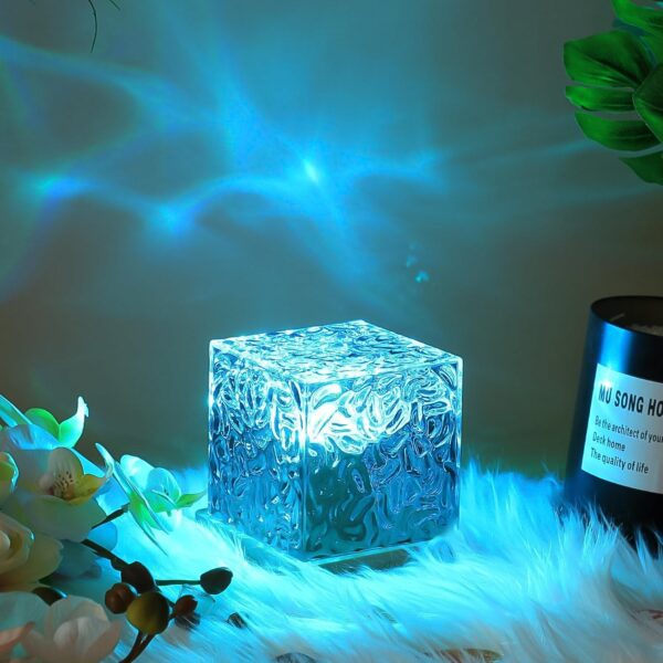 Ocean Wave Projector Lamp – 3D Water Wave LED Night Light with Remote - Front View by Nari Haat, Indian ethnic wear...