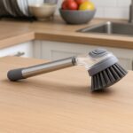 Cleaning Brushes Set – Scrub Brush, Bathroom Brush, Long Handle Pot Washing Brush - Back View by Nari Haat, Indian ...