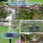 Fast Fountain by Pocket Hose - Solar-Powered - Instantly Adds a Water Feature Virtually Anywhere - 5 Spray Modes - No...