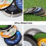 5Pc Grinding Wheel Set For Cutting Wooden Or Marbles - Fabric Detail by Nari Haat, Indian ethnic wear, women clothing...