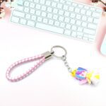 Cute Keychain With Card Gift - Keychain Accessories Key Chain Backpack Charms Car Keys Keychain for Kids Girls, Unico...