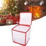 Transparent Zipper Sock Organizer Storage Box (30×30 CM) - Neckline Detail by Nari Haat, Indian ethnic wear, women c...