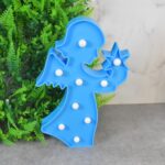 LED Angel Shape Night Light Desk Lamp (1 Pc / Battery Not Included) - Closeup Embroidery by Nari Haat, Indian ethnic ...