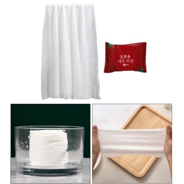 Pack of Compressed Cotton Travel Towels