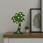 LED Night Light Coconut Tree Light Romantic Table Lamp (1 Pc / Battery Not Included) - Neckline Detail by Nari Haat, ...