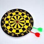 Small Dart Board with 2 Darts – Sports & Indoor Game for Kids - Neckline Detail by Nari Haat, Indian ethnic wear, w...