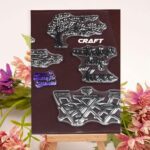 Reusable Transparent Rubber Stamp for Paper Crafts (Mix Design / 1 Sheet) - Full Detail by Nari Haat, Indian ethnic w...