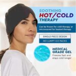 Headache Relief Hat Migraine Cap (1 Pc / Grey Color) - Closeup Embroidery by Nari Haat, Indian ethnic wear, women clo...