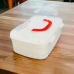 3-Compartment First Aid Box – Portable Medicine Storage with Tray & Clear Lid - Neckline Detail by Nari Haat, India...