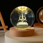 3D Crystal Ball lamps 3D Crystal Ball Night Light (1 Pc) - Closeup Embroidery by Nari Haat, Indian ethnic wear, women...
