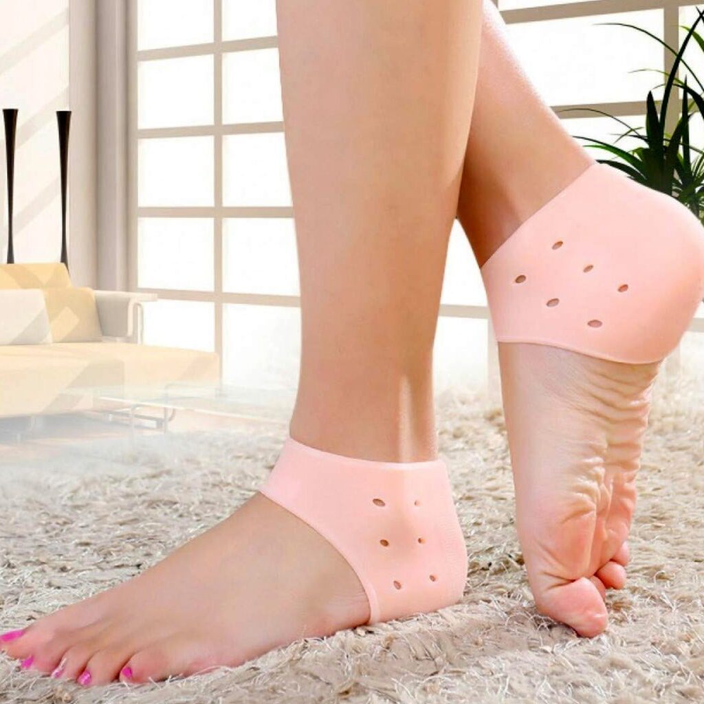 Silicon Gel Heel Moisturizing Socks
