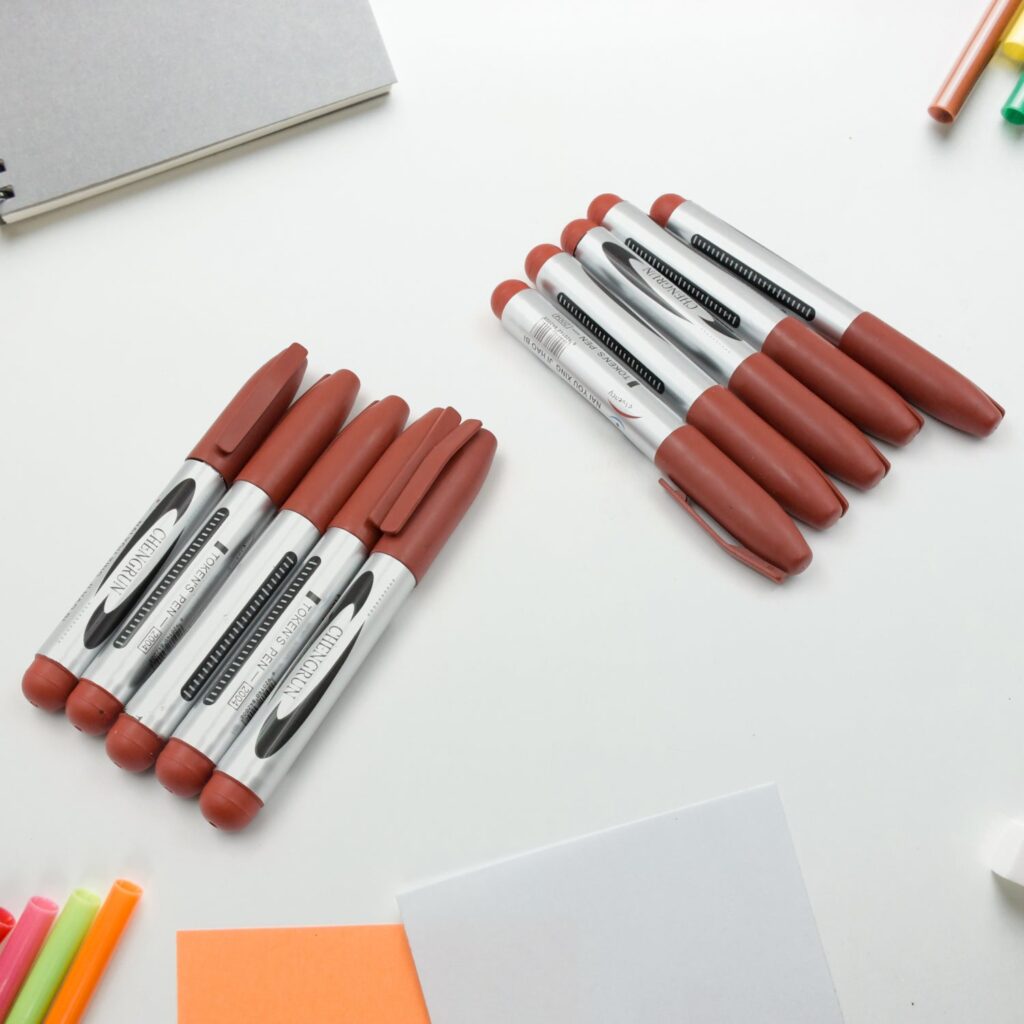 Maroon Permanent Marker Set