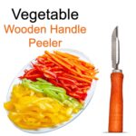 Wooden Handle and Stainless Steel Vegetable Peeler - Full Detail by Nari Haat, Indian ethnic wear, women clothing, de...