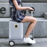 Electric Suitcase Smart Scooter – Riding Luggage with Removable Power (1 Pc) - Front View by Nari Haat, Indian ethn...