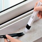 2 in 1 Multi-Function Plastic Window Slot Wardrobe Dust Removal Cleaning Brush - Sleeve Design by Nari Haat, Indian e...