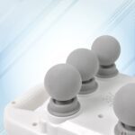 Handheld Full Body Massager 6-Head Massage Gun (1 Pc / Mix Color) - Back View by Nari Haat, Indian ethnic wear, women...