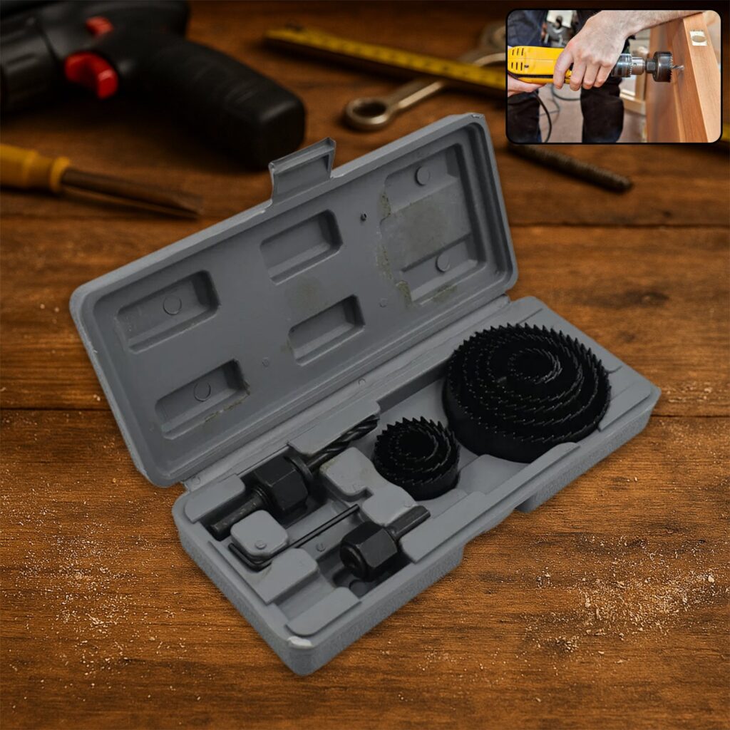 12-Piece Hole Saw Kit for Drilling