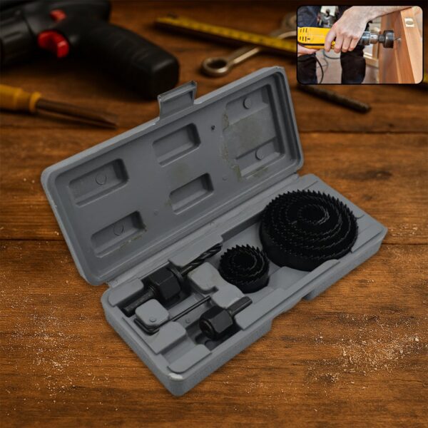 12-Piece Hole Saw Kit for Drilling