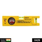 8-inch Magnetic Torpedo Level with 1 Direction Pin, 2 Vials and 360 Degree View - With Dupatta by Nari Haat, Indian e...