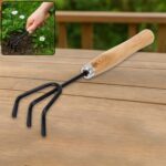 Hand Cultivator (Steel, Black) - Front View by Nari Haat, Indian ethnic wear, women clothing, designer suit