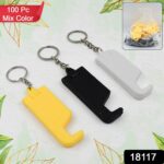 2 in 1 Plastic Keychain with Mobile Stand / Phone Holder (100 Pcs Set / Multicolor) - With Dupatta by Nari Haat, Indi...