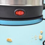 Soup Pot with Lid, Stainless Steel Multi Cooker Kettle (800W / 2.5 Ltr.) - Neckline Detail by Nari Haat, Indian ethni...