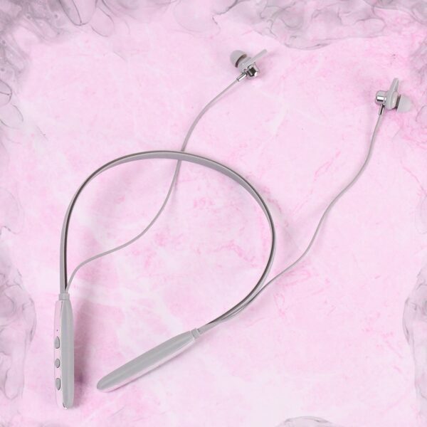 Magnetic OFF Earbuds Neckband Bluetooth (1 Pc / With Color Box & Zipper Plastic Bag) - Front View by Nari Haat, India...