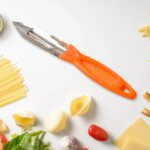 3in1 Multipurpose Stainless Steel Classic Kitchen Knife Set of 3 - Closeup Embroidery by Nari Haat, Indian ethnic wea...