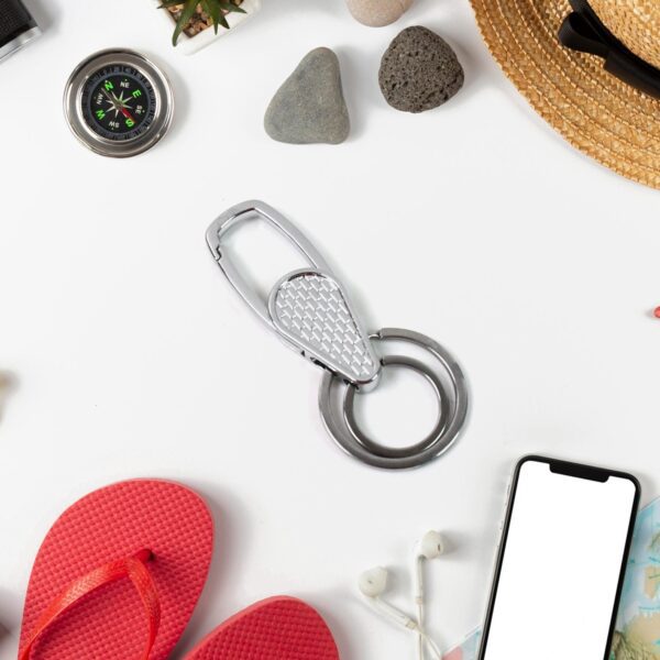 Heavy Duty Key Holder, Keychain, Key chain (1 Pc / Mix Design) - Front View by Nari Haat, Indian ethnic wear, women c...